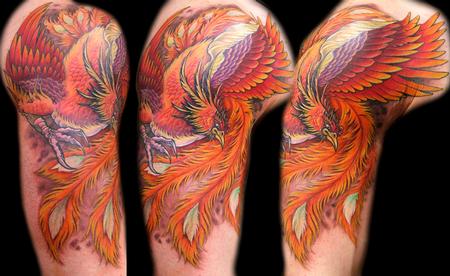 Mathew Clarke - Phoenix tattoo